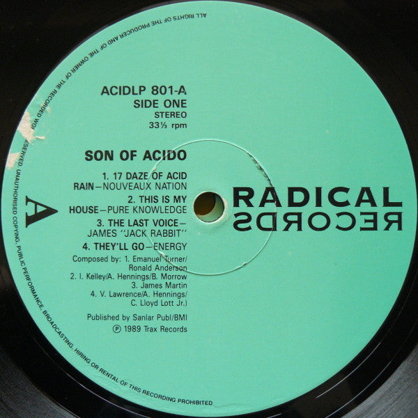 Various : Son Of Acido (2xLP, Comp)