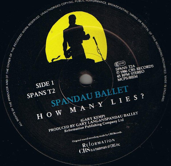 Spandau Ballet : How Many Lies? (12", Single)
