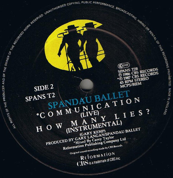 Spandau Ballet : How Many Lies? (12", Single)