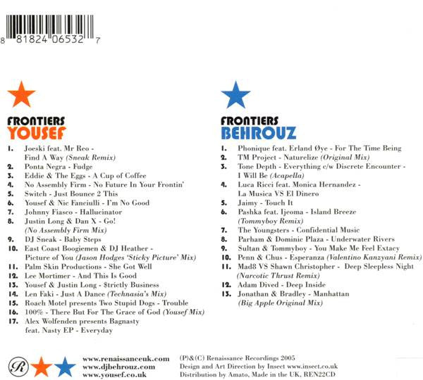 Yousef & Behrouz : Renaissance Presents Frontiers (2xCD, Mixed)