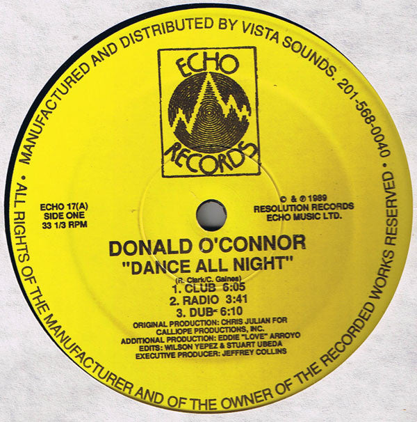 Donald O : Dance All Night (12")