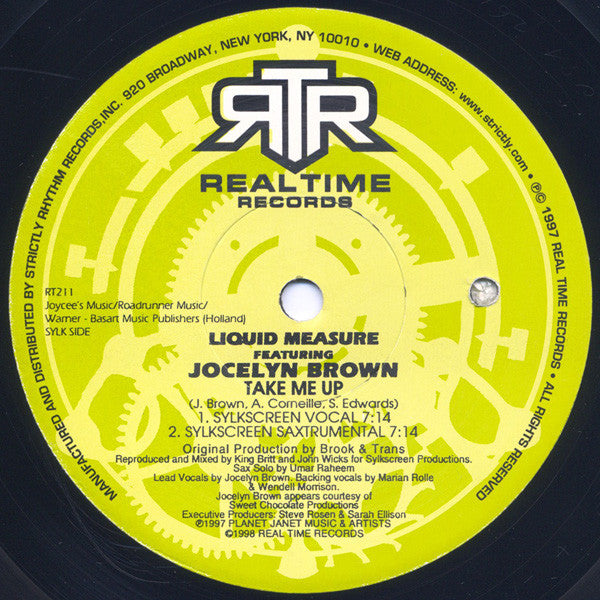 Liquid Measure Featuring Jocelyn Brown : Take Me Up (12")