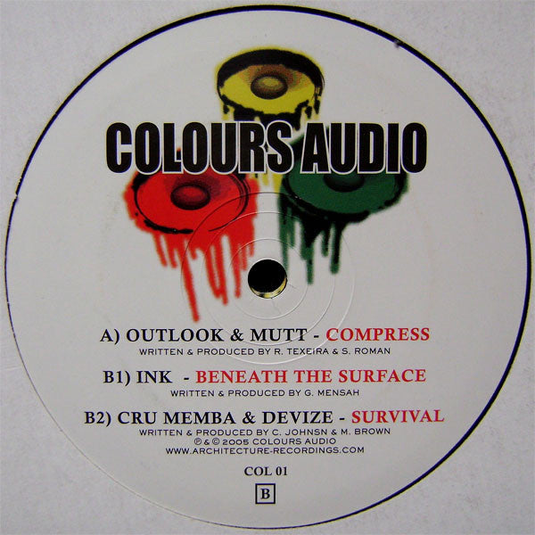 Various : Colours Audio EP (2x12")