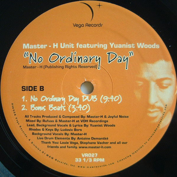Master-H Unit Featuring Yuanist Woods : No Ordinary Day (12")