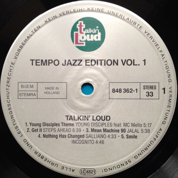 Various : Tempo Jazz Edition Vol 1 (Talkin' Loud) (LP, Comp)