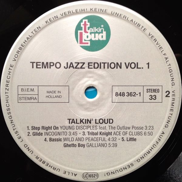 Various : Tempo Jazz Edition Vol 1 (Talkin' Loud) (LP, Comp)