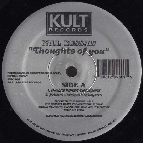 Paul Russaw : Thoughts Of You (12")