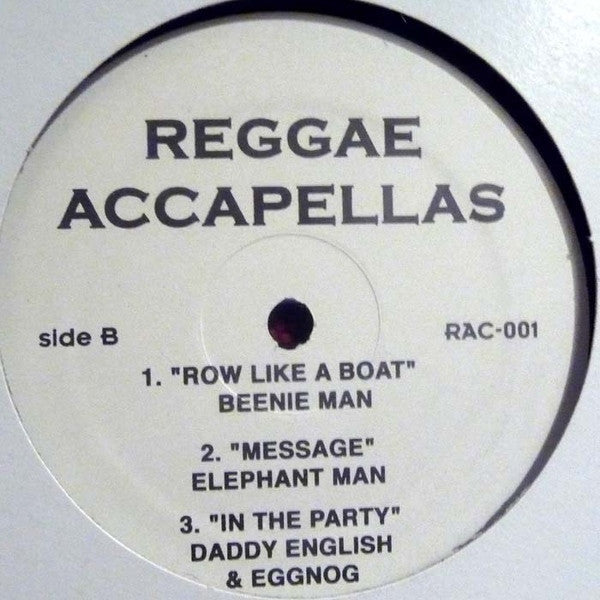 Various : Reggae Accapellas Vol. 1 (12")