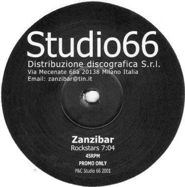 Zanzibar (2) : Rockstars (12", S/Sided, Promo)