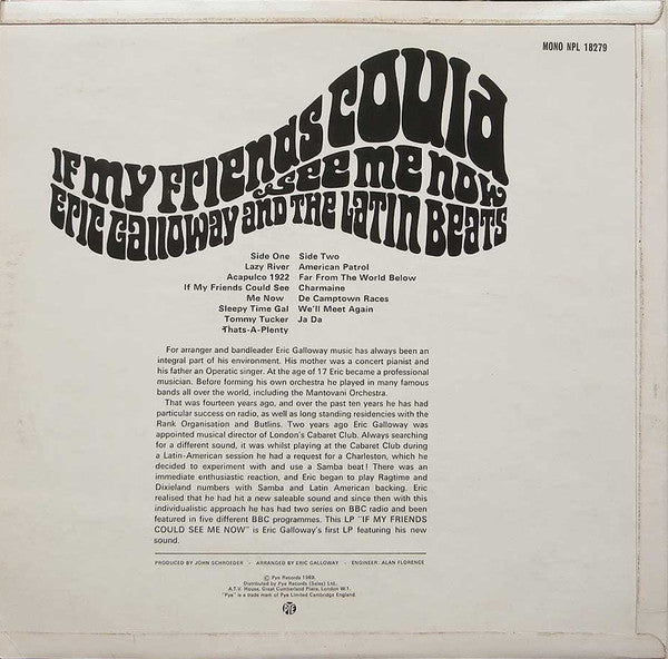 Eric Galloway & The Latin Beats : If My Friends Could See Me Now (LP, Mono)