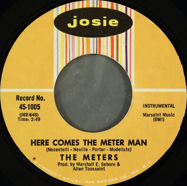 The Meters : Cissy Strut / Here Comes The Meter Man (7", Single, Styrene, Mon)