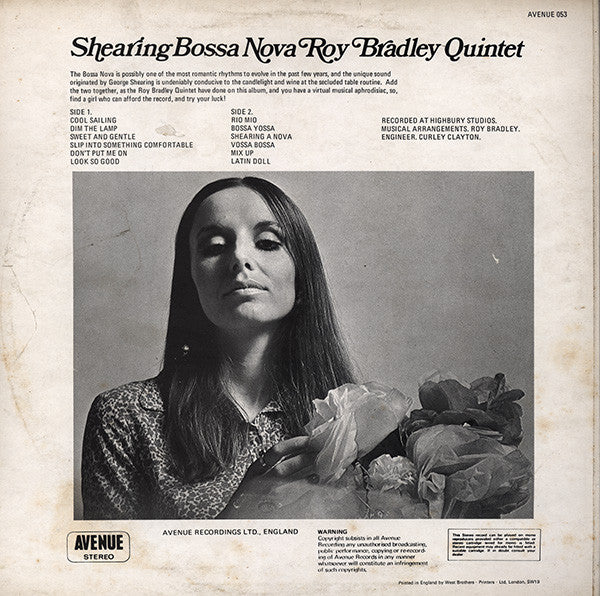 Roy Bradley Quintet : Shearing Bossa Nova (LP)