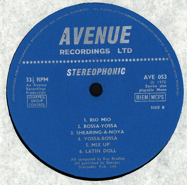 Roy Bradley Quintet : Shearing Bossa Nova (LP)