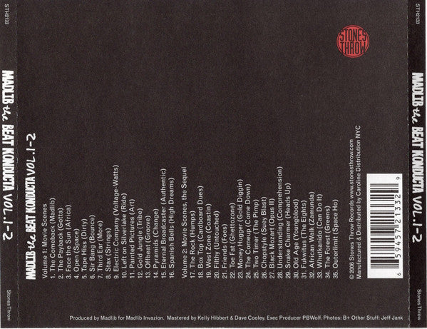 Madlib The Beat Konducta : Vol. 1-2: Movie Scenes (CD)