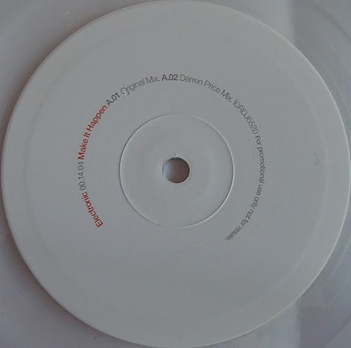 Electronic : Make It Happen (10", Promo, Cle)