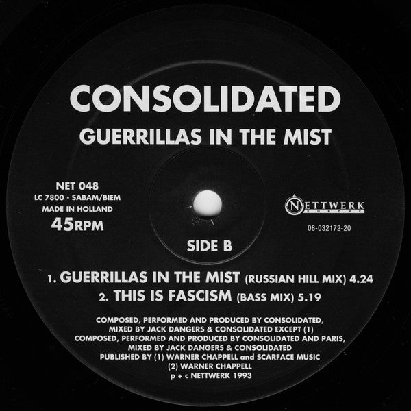 Consolidated : Guerrillas In The Mist (12")