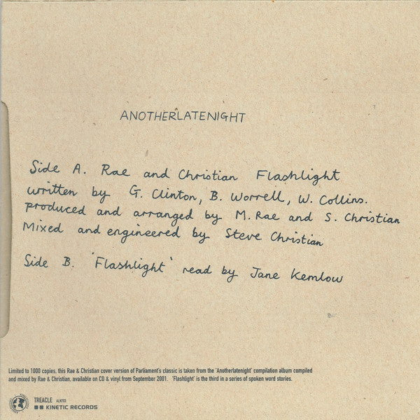 Rae & Christian : Flashlight (AnotherLateNight) (7", Single, Ltd)