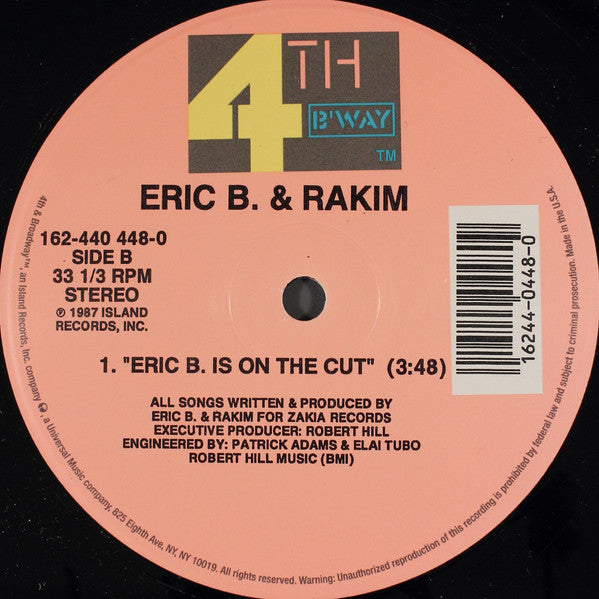 Eric B. & Rakim : I Ain't No Joke (12", RE)