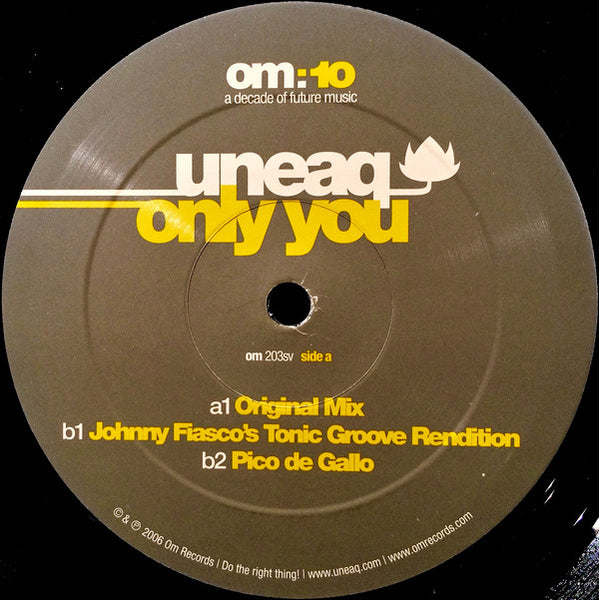 Uneaq : Only You (12")