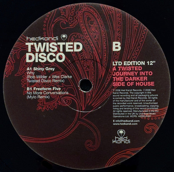 Various : Twisted Disco: A Twisted Journey Into The Darker Side Of House (2x12", Ltd, Smplr)