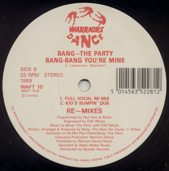 Bang The Party : Bang-Bang You're Mine (Re-mixes) (12")