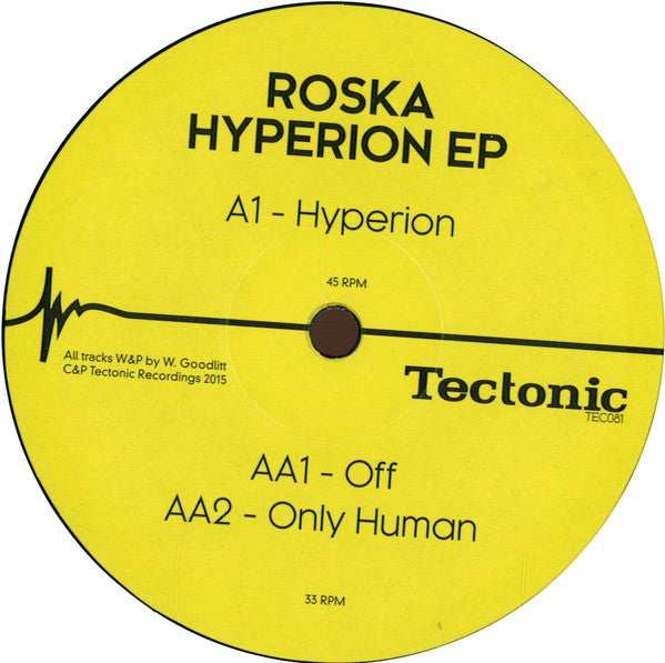 Roska : Hyperion EP (12", EP)