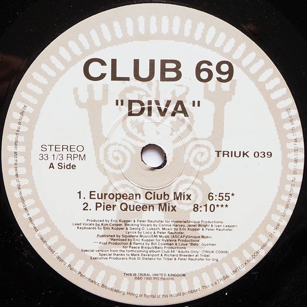 Club 69 : Diva (12")