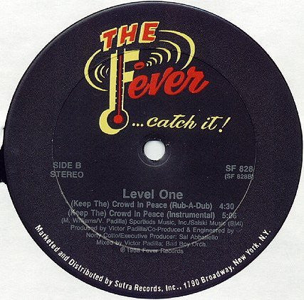 Level One : (Keep The) Crowd In Peace (12")