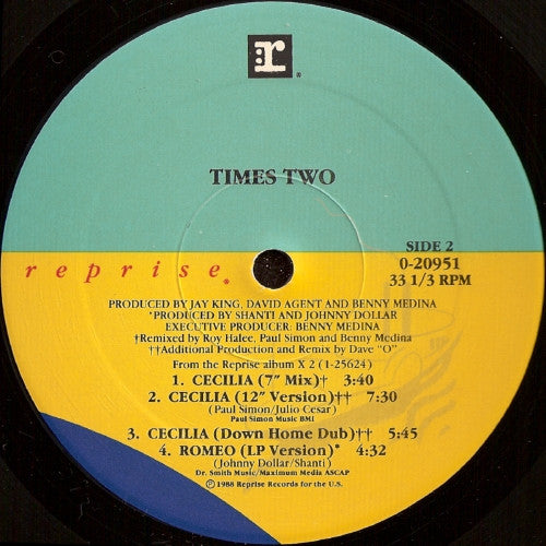 Times Two : Cecilia (12", Maxi)