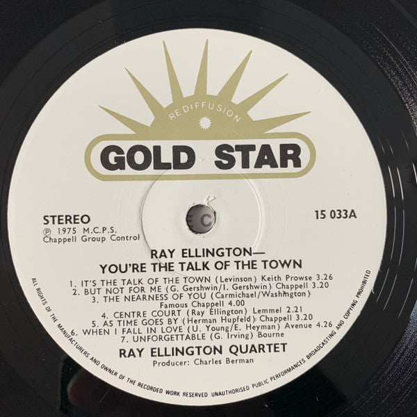 Ray Ellington : You're The Talk Of The Town (LP)
