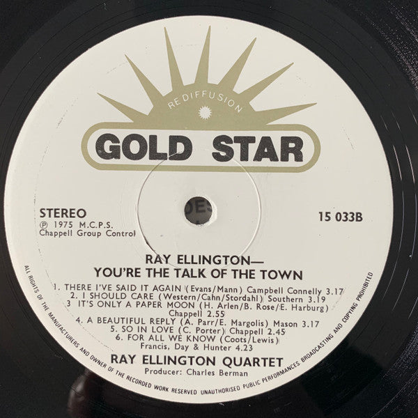 Ray Ellington : You're The Talk Of The Town (LP)