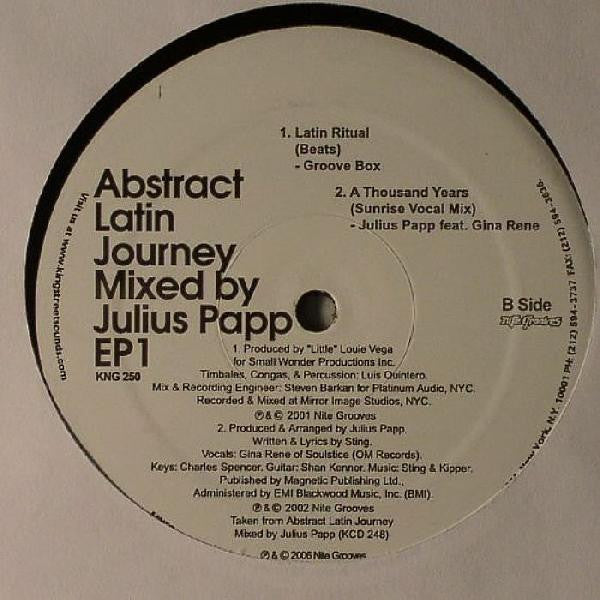 Various : Abstract Latin Journey EP 1 (12", EP)