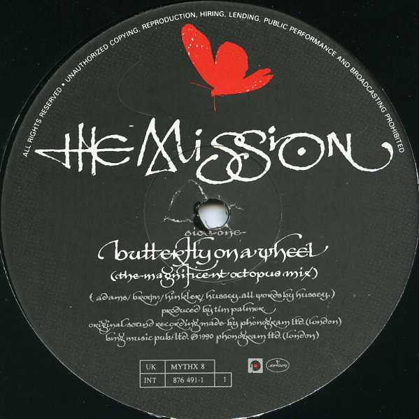 The Mission : Butterfly On A Wheel (12", Single)