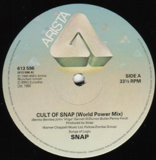 Snap! : Cult Of Snap (World Power Mix) (12", Single)