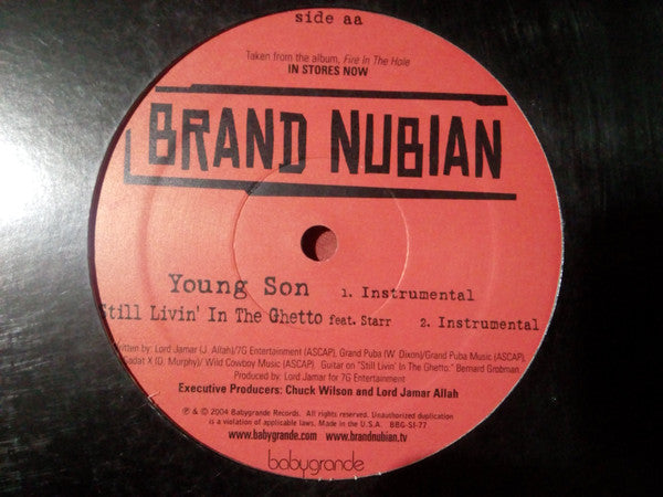 Brand Nubian : Young Son / Still Livin' In The Ghetto (12")