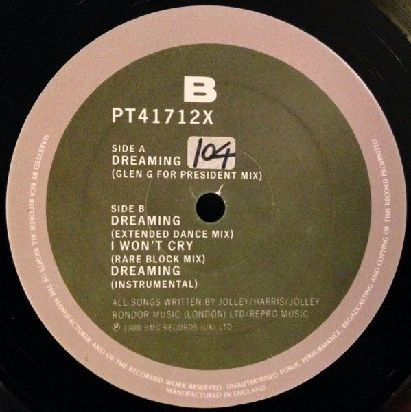 Glen Goldsmith : Dreaming (12")