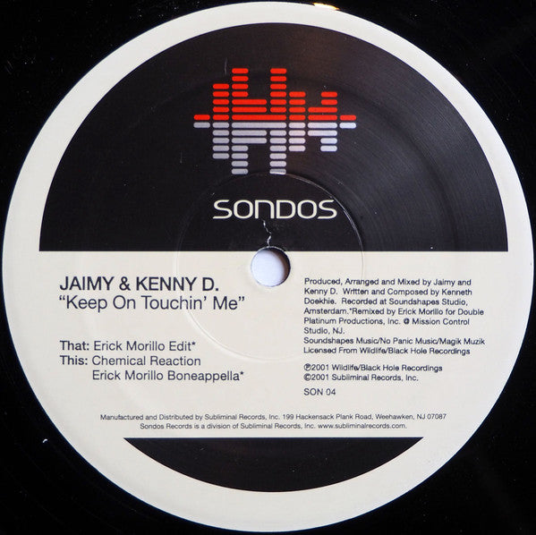Jaimy & Kenny D. : Keep On Touchin' Me (12")