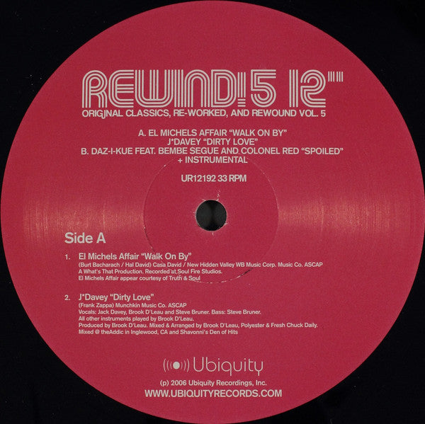 Various : Rewind! 5 12" (12")