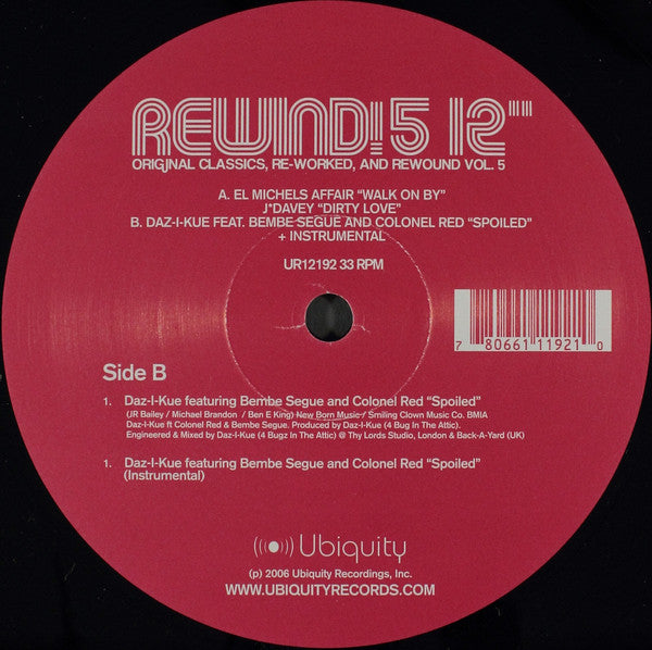 Various : Rewind! 5 12" (12")