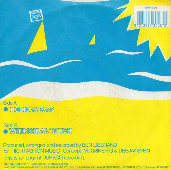 MC Miker G. & DJ Sven : Holiday Rap (7", Single, Sol)