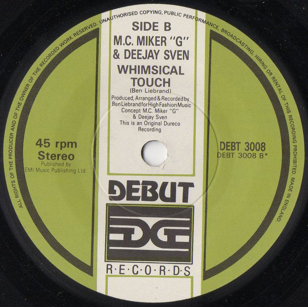MC Miker G. & DJ Sven : Holiday Rap (7", Single, Sol)