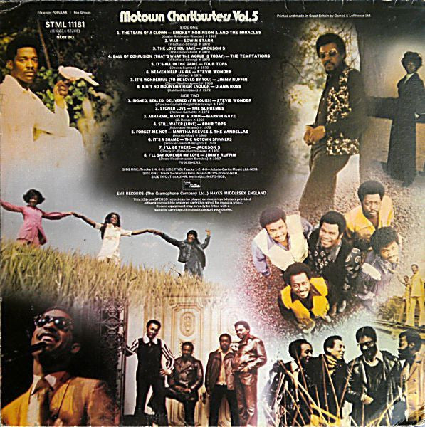 Various : Motown Chartbusters Vol. 5 (LP, Comp)