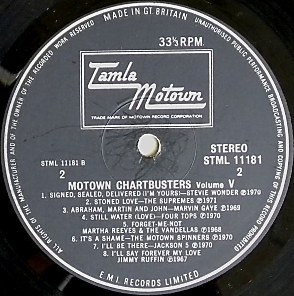 Various : Motown Chartbusters Vol. 5 (LP, Comp)