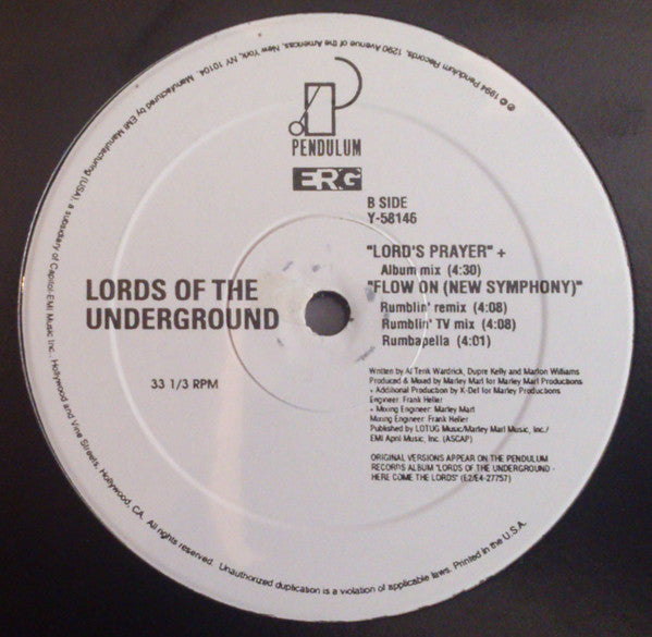 Lords Of The Underground : Flow On (New Symphony) (12", Unofficial)