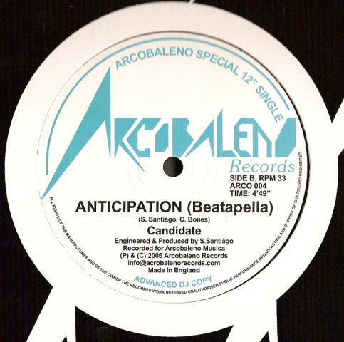 Candidate (2) : Anticipation (12")