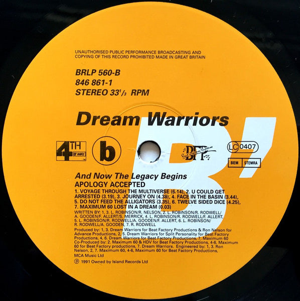 Dream Warriors : And Now The Legacy Begins (LP, Album)