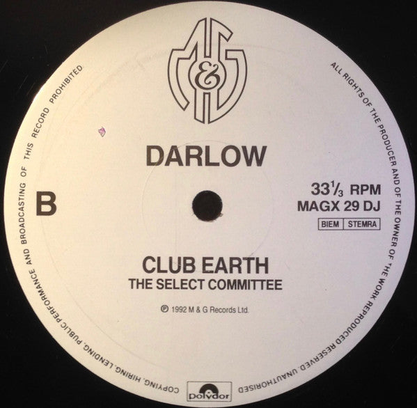 Darlow : Club Earth (12", Promo)