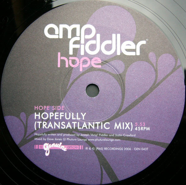 Amp Fiddler : Hope / Dope (10", Num)