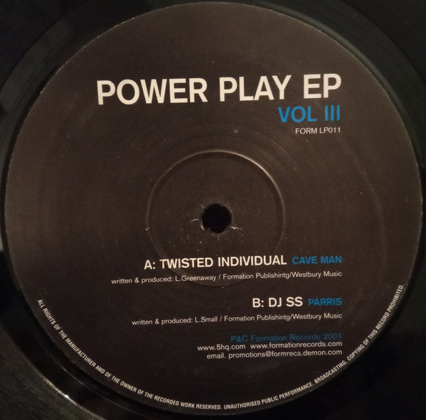 Various : Power Play EP Volume III (3x12")