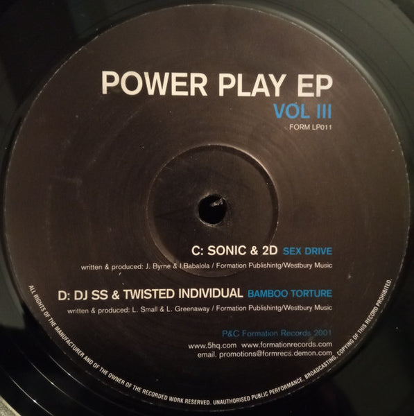 Various : Power Play EP Volume III (3x12")